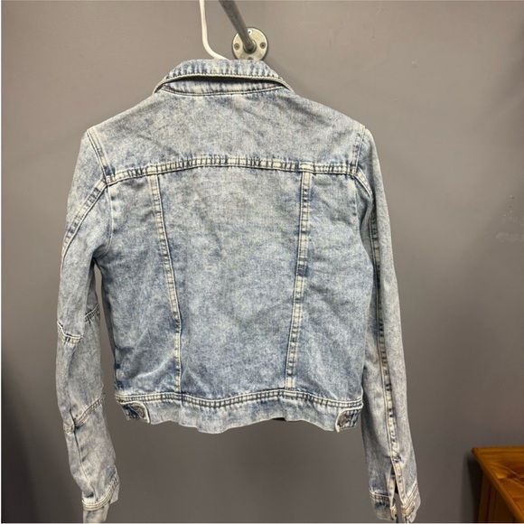 Free People Blue Cropped Jean Jacket - Picture 2 of 4